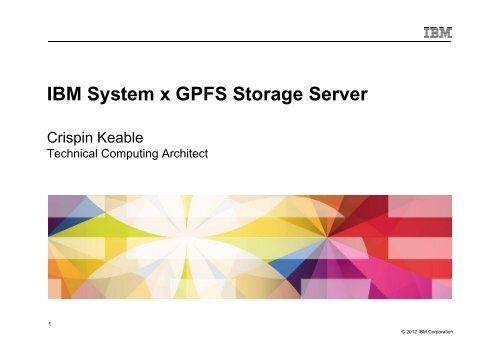 IBM System x GPFS Storage Server - stfc