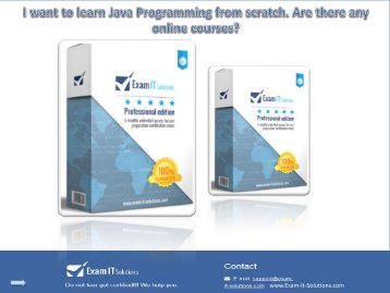 I want to learn Java Programming from scratch. Are there any Online Courses?