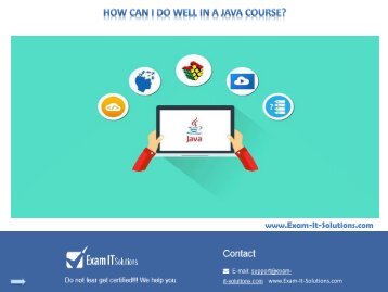 How can I do well in a Java course?