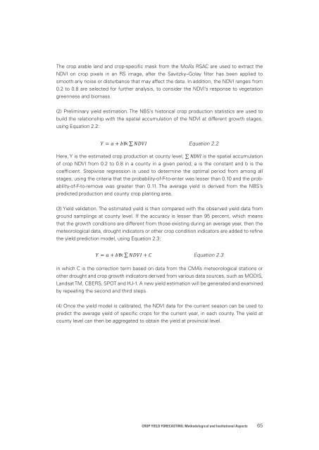 Crop Yield Forecasting