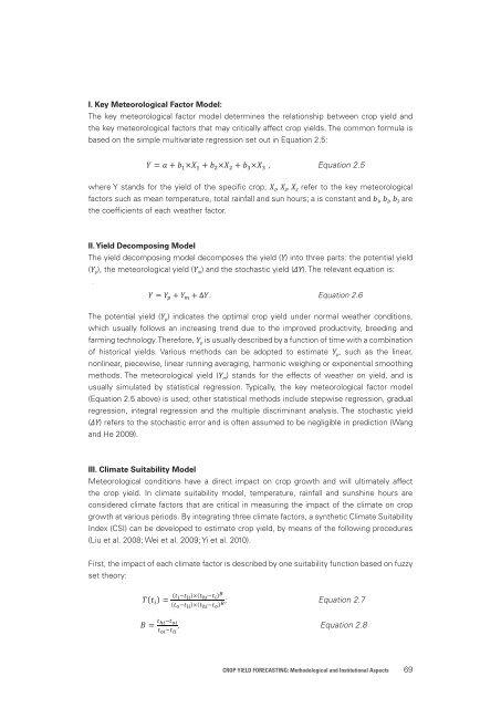 Crop Yield Forecasting