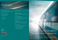 Lead designer brochure - Embedded Systems Institute