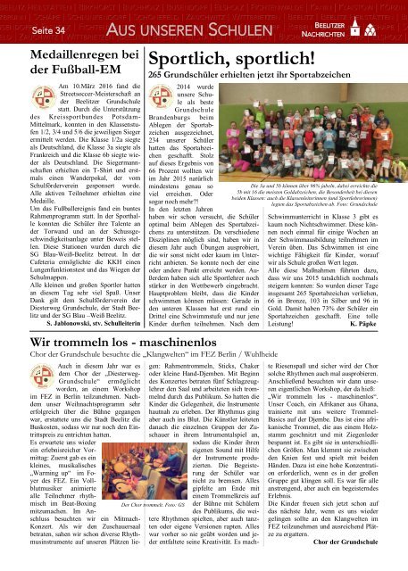 Beelitzer Nachrichten - April 2016
