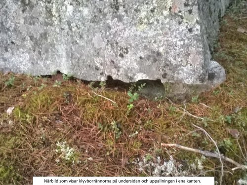 Huggen sten i Storvretabygdens höglänta skogsmarker   Del II  Borrat stenmaterial   Windahl  2016