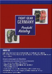 Product Catalog Fight Gear Germany April 2016