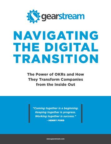 OKRs for HR - Navigating The Digital Transition