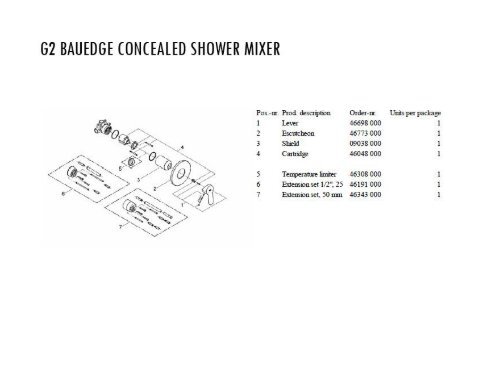 Concealed Bath 7 Shower Mixer