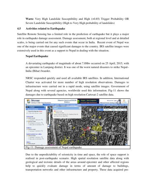 Challenges in using Remote Sensing Technology for Disaster Management