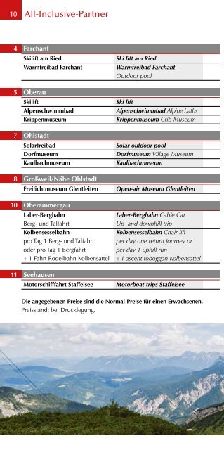 ZugspitzCard Erlebnisheft / Tour Booklet 2016/17