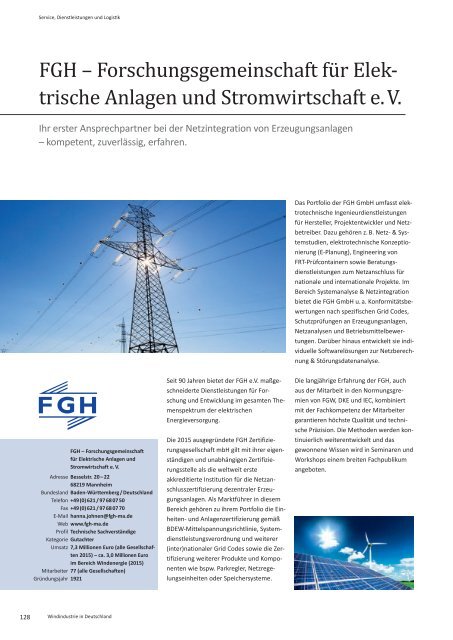 BWE Branchenreport - Windindustrie in Deutschland 2016