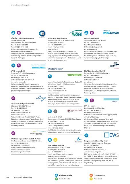 BWE Branchenreport - Windindustrie in Deutschland 2016