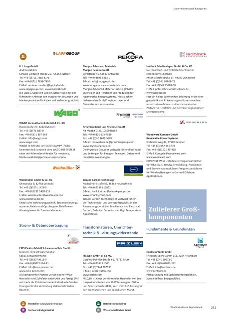 BWE Branchenreport - Windindustrie in Deutschland 2016