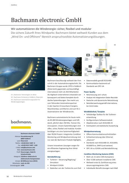 BWE Branchenreport - Windindustrie in Deutschland 2016