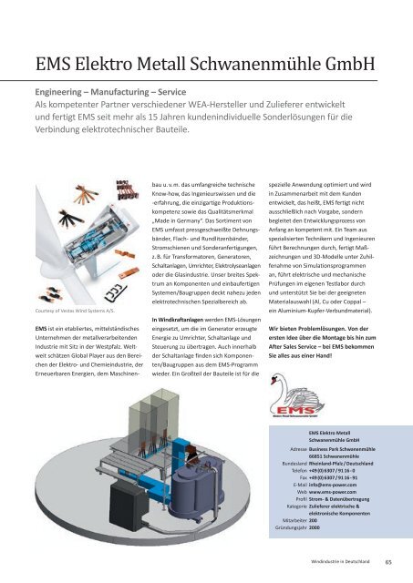 BWE Branchenreport - Windindustrie in Deutschland 2016