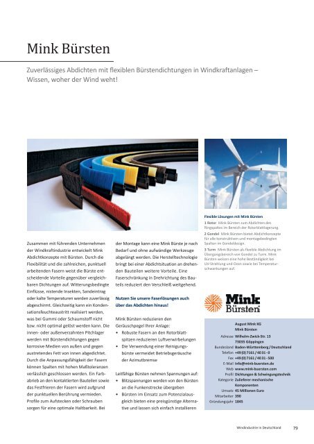 BWE Branchenreport - Windindustrie in Deutschland 2016