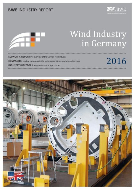 BWE Industry Report - Wind Industry in Germany 2016