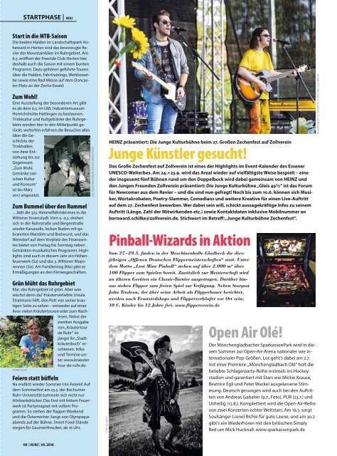 HEINZ Magazin Bochum 05-2016