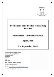 BFHA EYFS recruitment information