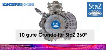 10 Gruende für StaZ 360° - Citytour