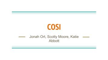 COSI Final Pitch