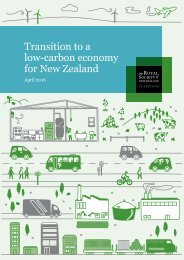 Transition to a low-carbon economy for New Zealand