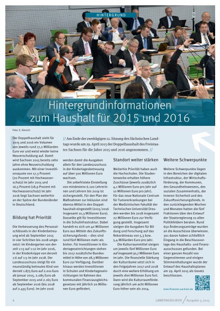 Landtagskurier, Ausgabe 3/2015