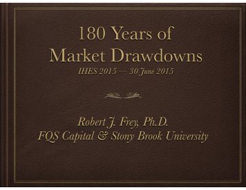 Market Drawdowns