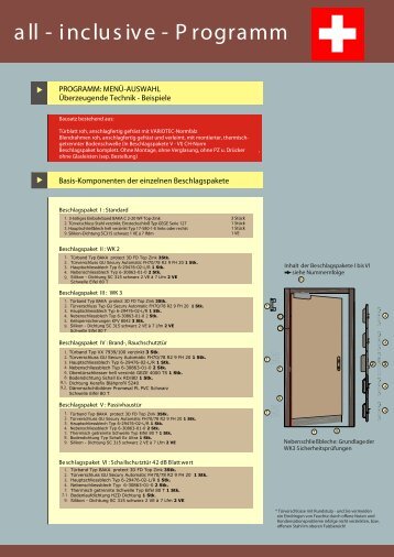 all - inclusive - P rogramm - Variotec