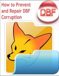 How to Prevent DBF Corruption & Repair