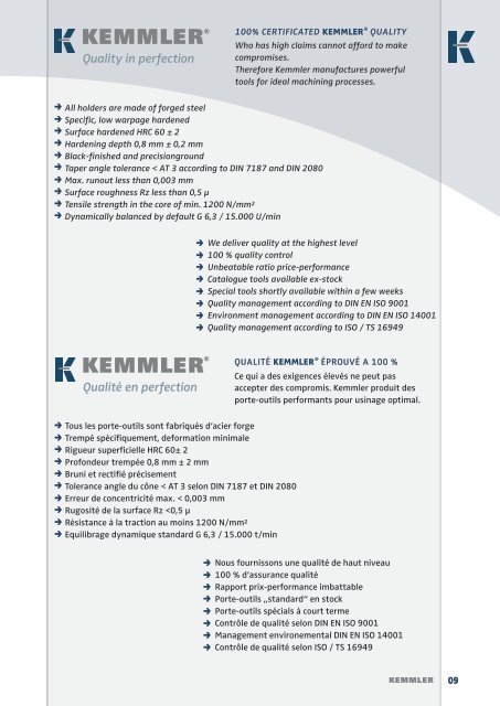 KEMMLER Pricelist 2016