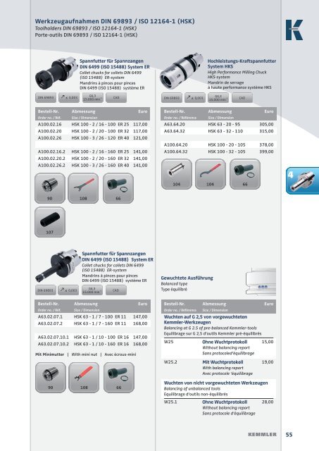 KEMMLER Pricelist 2016