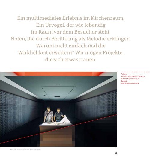 Bayerische Sparkassenstiftung: neu seit 20 Jahren