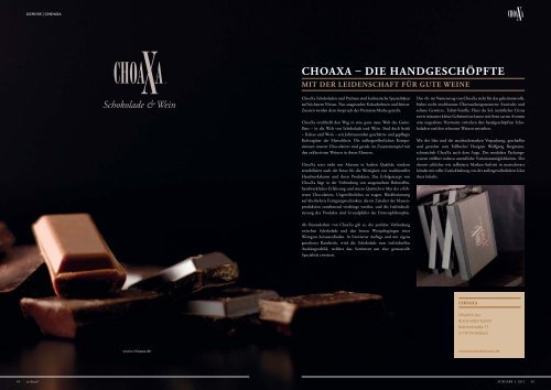 choaxa – die handgeschöpfte - Imageservice Werbeagentur