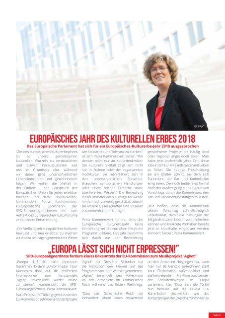 Infobrief der Europaabgeordneten Petra Kammerevert - Ausgabe: April 2016 Nr.4
