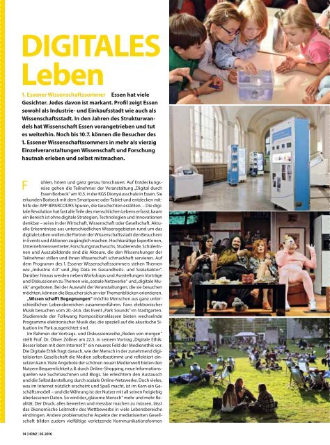 HEINZ Magazin Wuppertal 05-2016