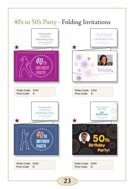 Jayceefinecards Party Invitations Catalogue