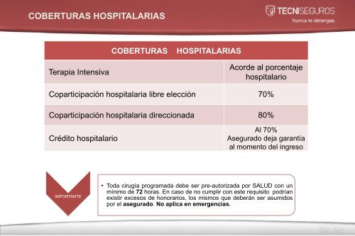 Automotores y Anexos Charla General 2015-2016. Seguro médico