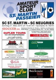 amateur sport club st. martin passeier - ASC St. Martin in Passeier