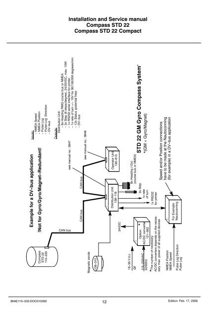 Gyro Compass Std 22 Installation and Service Manual(VER MAR 