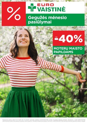 Gegužės mėnesio pasiūlymai