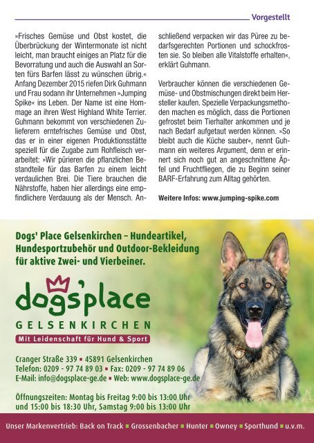 BESTE KUMPELS MAGAZIN für Tierfreunde im Revier