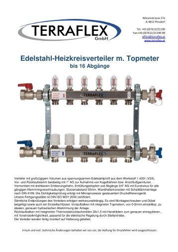 TERRAFLEX WG6 Verteilertechnik