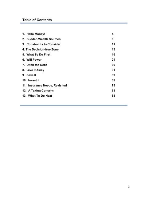 Boom! Managing Sudden Wealth - Overview