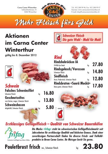 5.80 Aktionen im Carna Center Winterthur