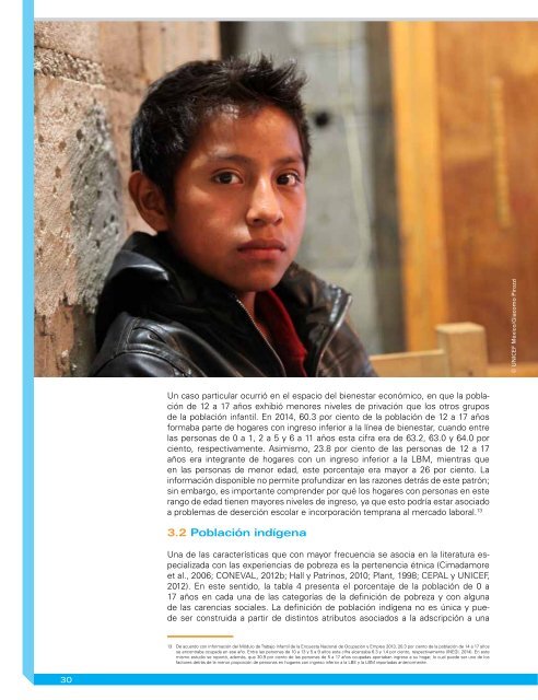 Pobreza y derechos sociales de niñas niños y adolescentes en México 2014