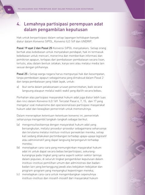 Pelanggaran Hak Perempuan Adat dalam Pengelolaan Kehutanan