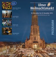 Programmheft - Ulmer Weihnachtsmarkt