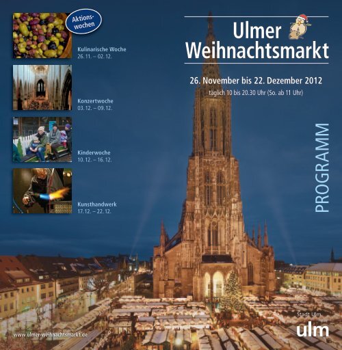 Programmheft - Ulmer Weihnachtsmarkt