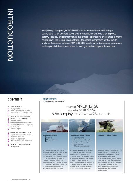 Annual Report 2011 - Kongsberg Maritime - Kongsberg Gruppen