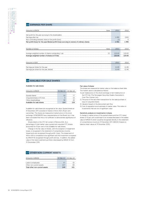 Annual Report 2011 - Kongsberg Maritime - Kongsberg Gruppen